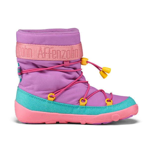 Affenzahn Kinder Winterstiefel 01248-40147 Schneestiefel Vegan Snowy Eule pink, türkis, bunt normal