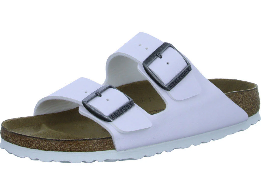 BIRKENSTOCK Pantoletten 552683 Arizona Birko-Flor weiß schmal