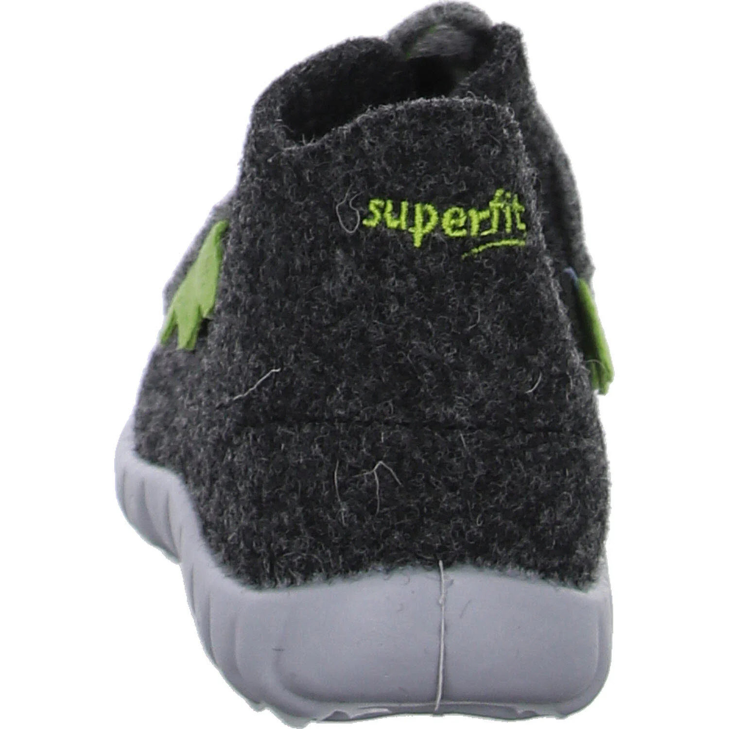 Superfit Kinder Winterhausschuhe 1-800295-0000 HAPPY SCHWARZ/GRÜN WMS mittel