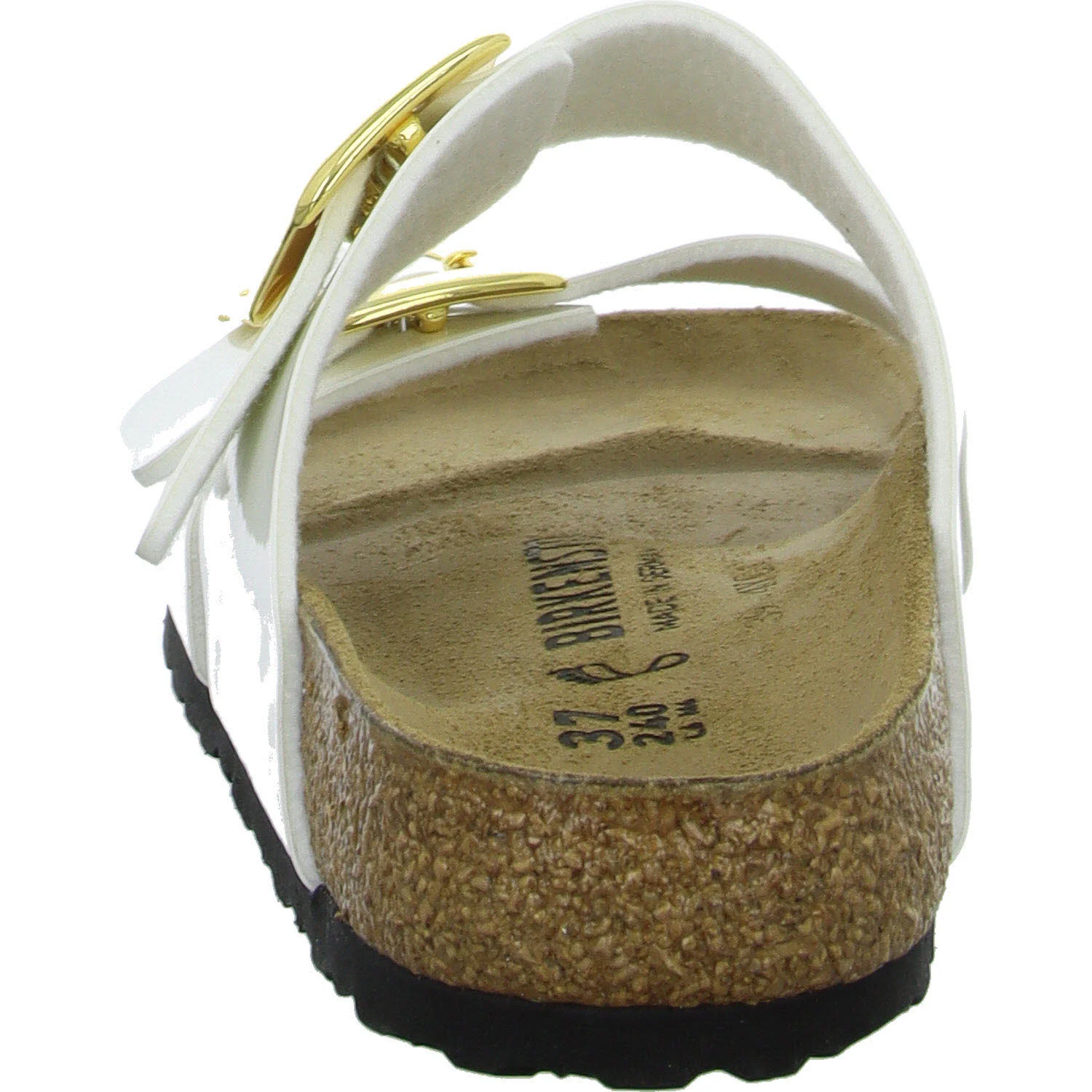Element 4 von 8 (Bild) – BIRKENSTOCK Pantoletten 1029452 Sydney Cushion Buckle patent white normal