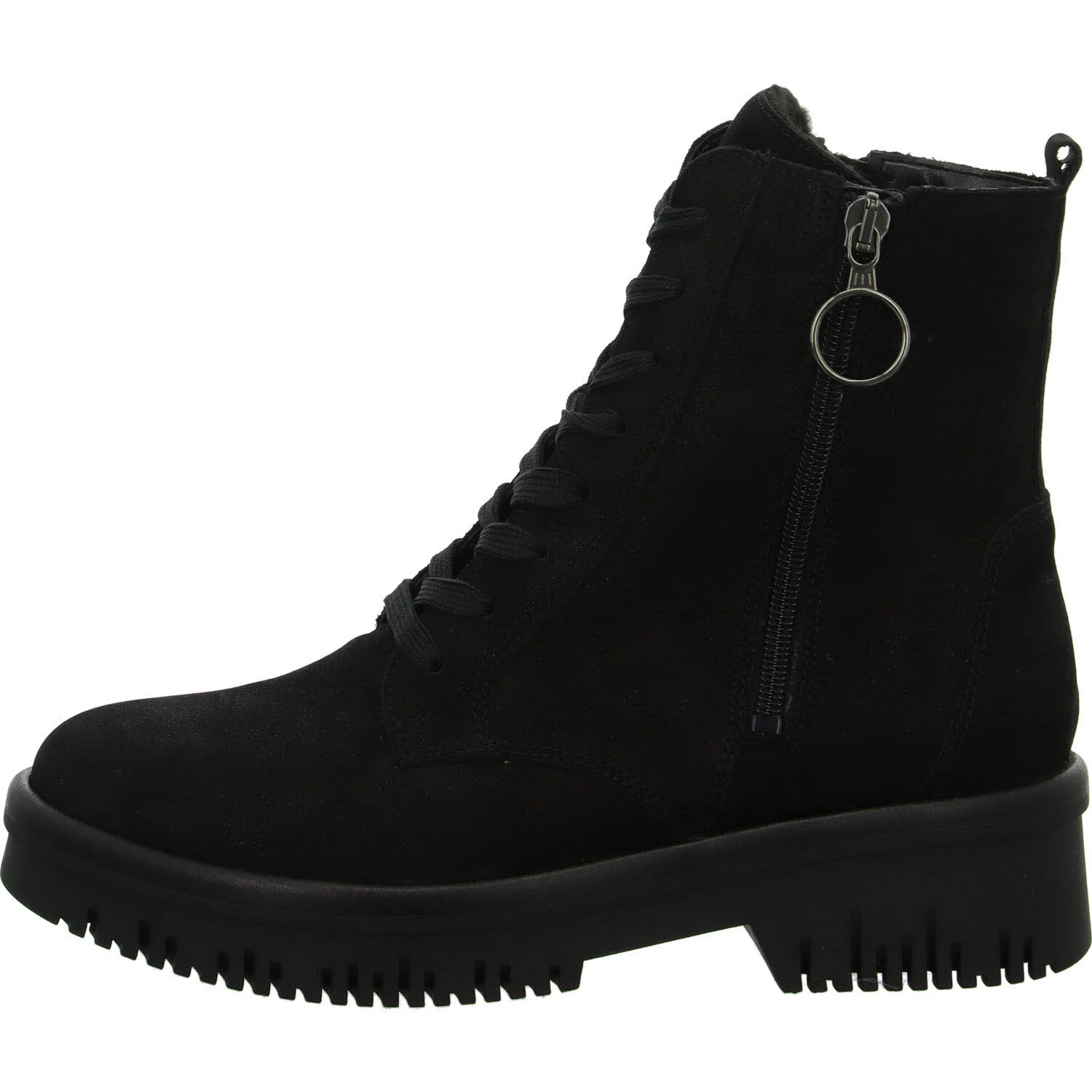 Element 6 von 8 (Bild) – Waldläufer Damen Schnürstiefel 934802-189/001 H-Alea scwarz H (weit)