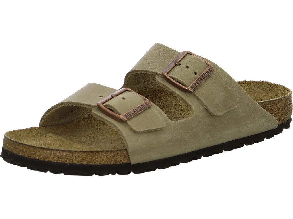 BIRKENSTOCK Pantoletten 552813 Arizona Soft Footbed tabacco brown schmal