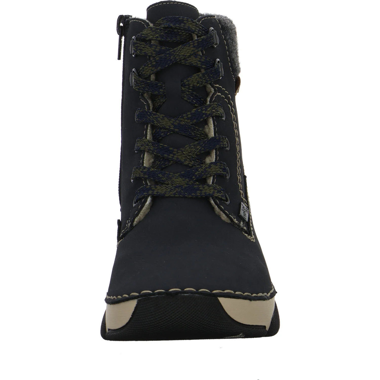 Element 3 von 8 (Bild) – Rieker Damen Schnürstiefel warm 45925-14 45925 pazifik/anthrazit/nuss F 1/2 (normal)