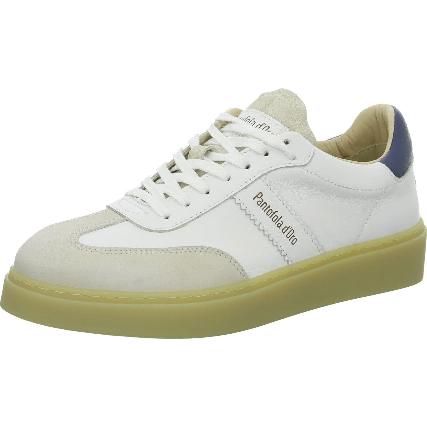 Pantofola d'Oro Herren Schnürschuhe PD001000651M 3153 ARGENTARIO white/light beige normal