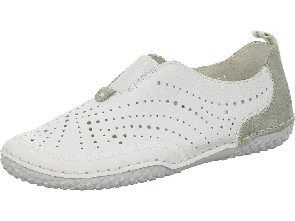 Rieker Damen Slipper 43663-80 43663 Rock/Dollaro F (normal)