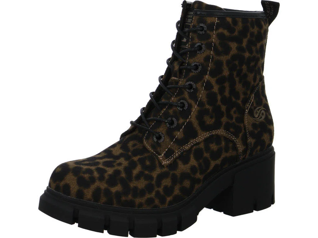 Dockers by Gerli Damen Schnürstiefel 47AA301770130 47AA301770 schwarz/braun normal