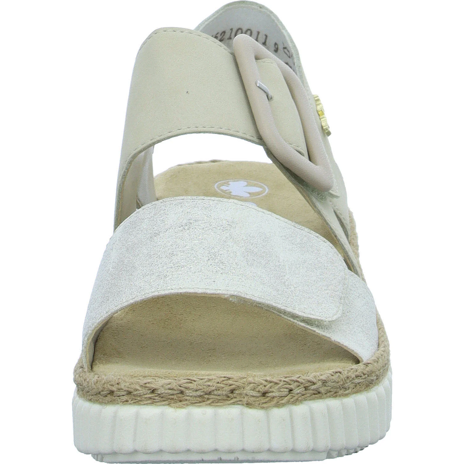 Rieker Damen Sandalen 69260-60 69260 beige-gold/perle H (extra weit)