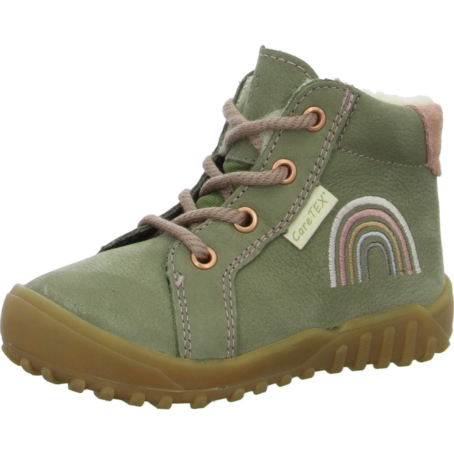 Ricosta Kinder Schnürstiefel 50 3301003/530 Dusty eukalyptus WMS weit