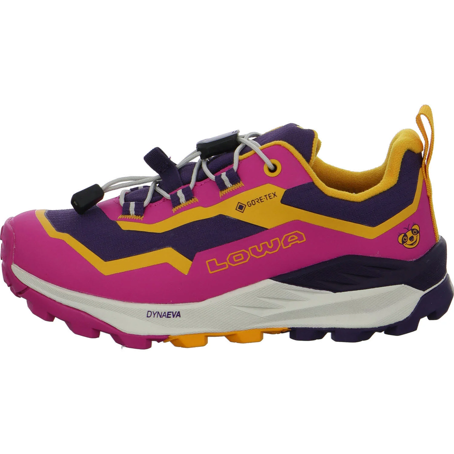 Lowa Kinderschuh zum Schlupfen 541520/5524 Fauli GTX Lo Jr pflaume/pink normal