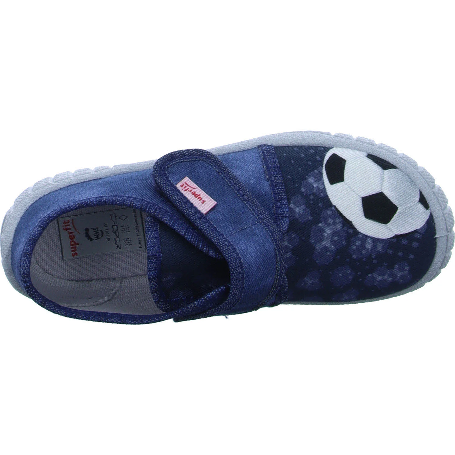 Superfit Kinder Hausschuhe 1-800273-8000 Bill blau WMS mittel