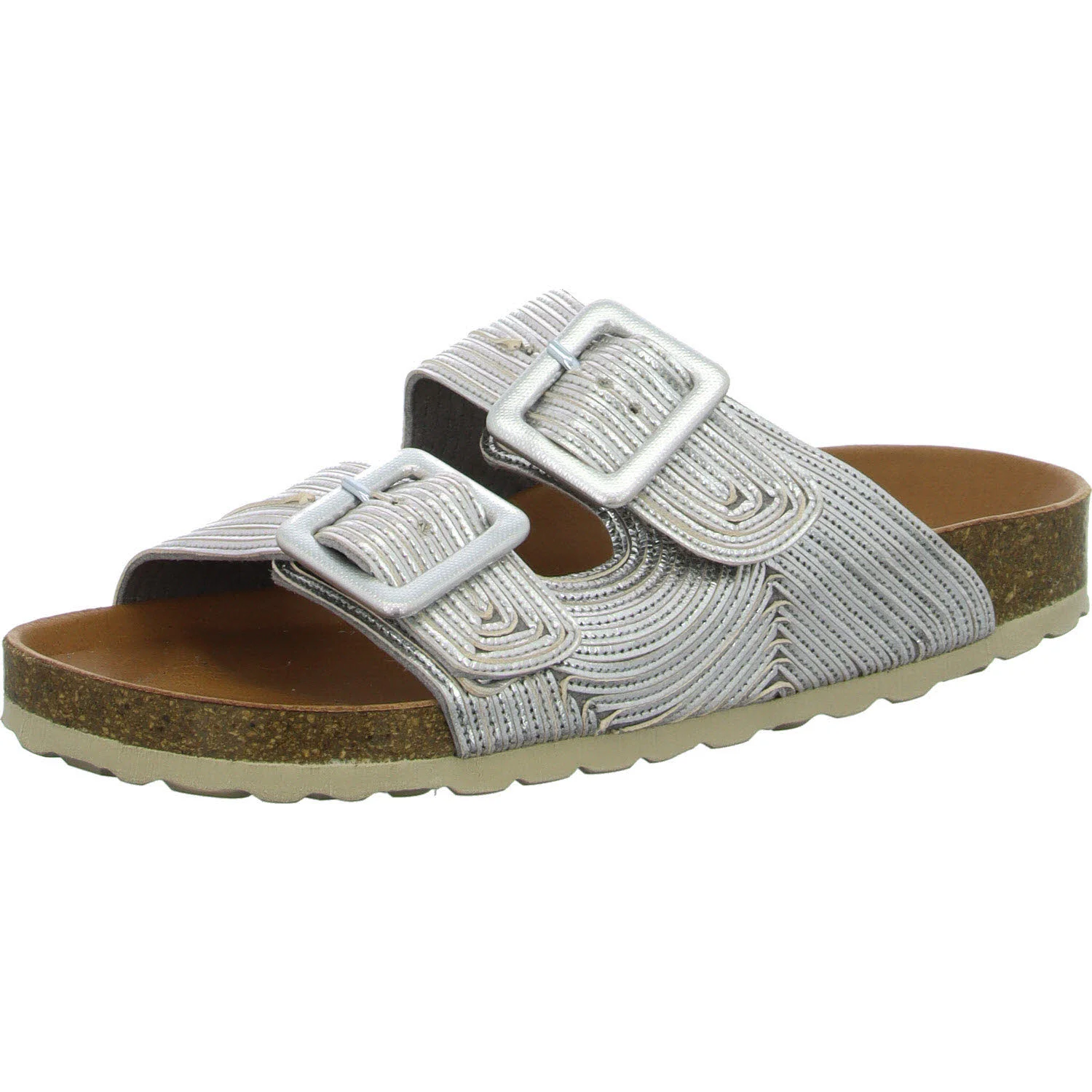 Verbenas Damen Pantoletten 3300610544 045 RUTH LATO METAL plata normal