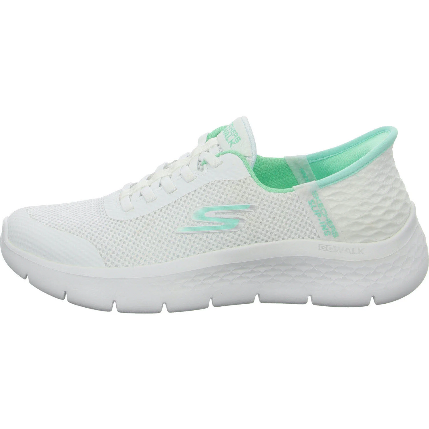 Element 6 von 8 (Bild) – Skechers Damen Slipper 124836 WMNT GO WALK Flex - Grand Entry white/mint normal