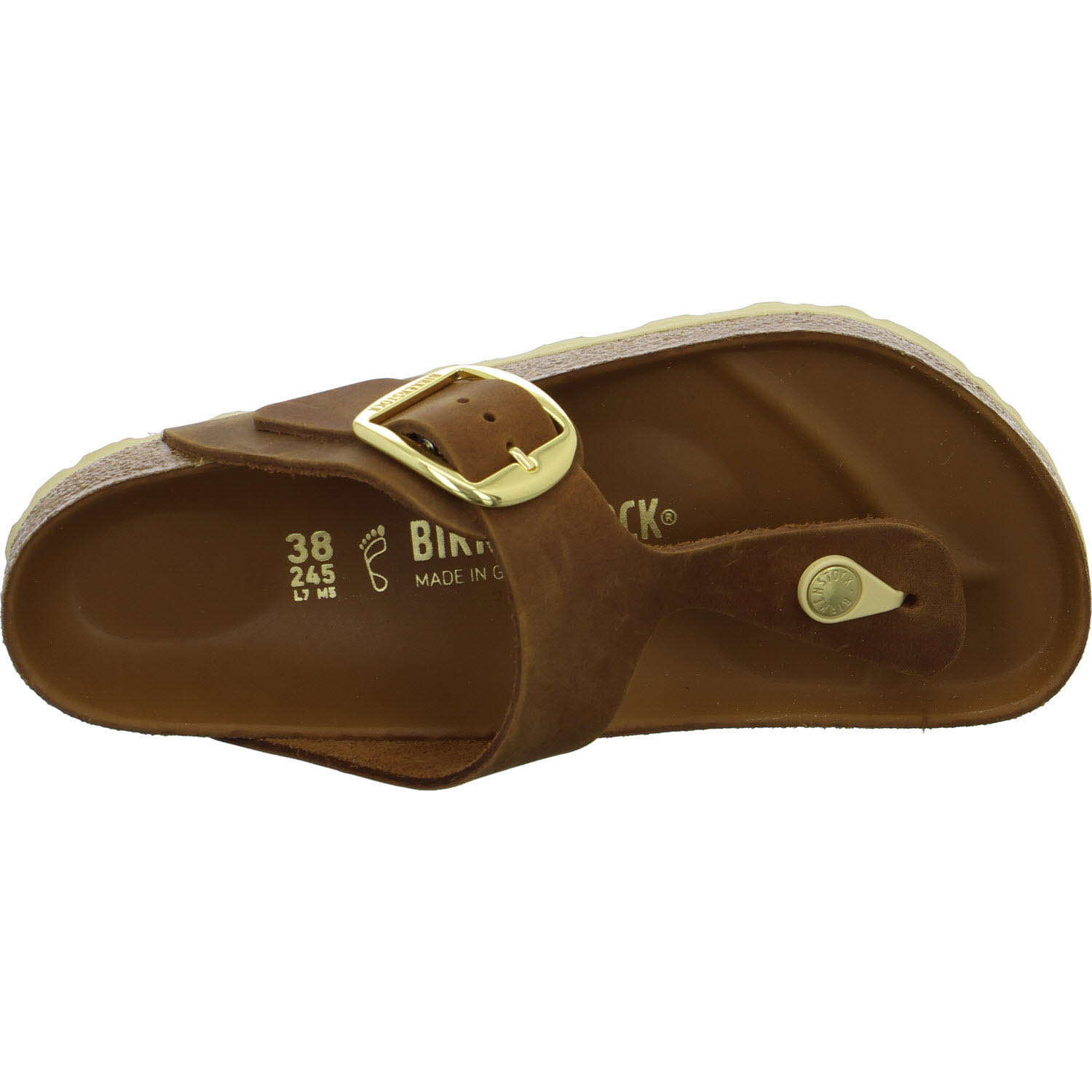 BIRKENSTOCK Pantoletten 1018745 Gizeh Big Buckle cognac normal