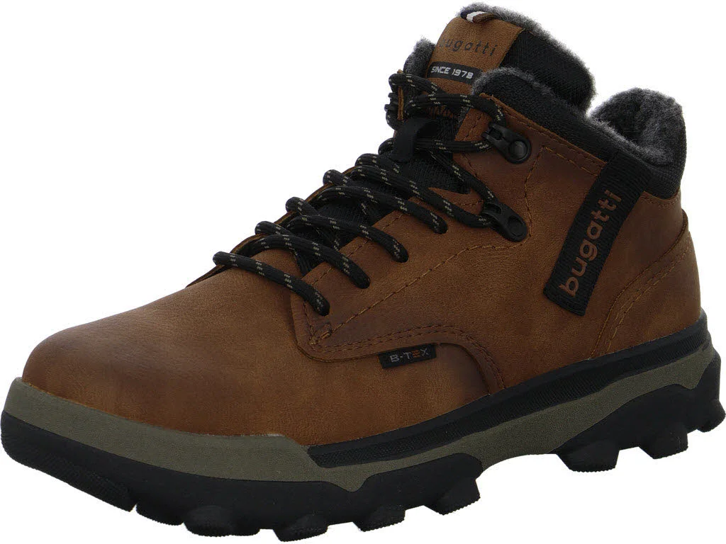 Bugatti men Herren Schnürstiefel 321284345900-6300 321284345900 cognac normal
