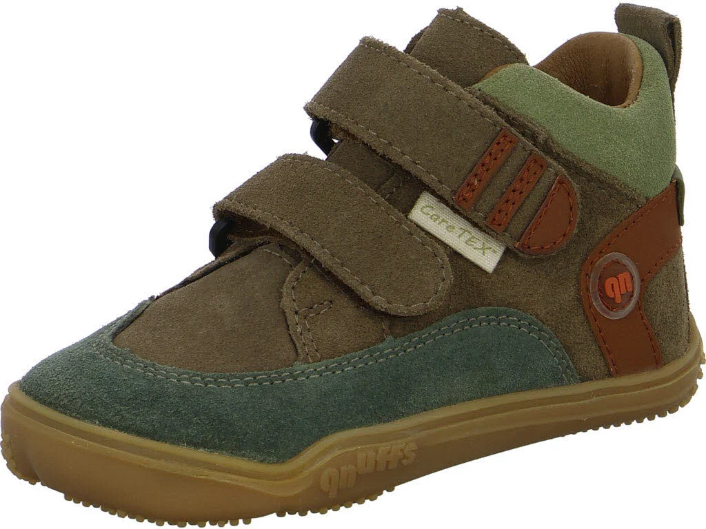 qnuffs Kinderschuh zum Schlupfen QN 0010142/260 Kastanie salbei/hazel WMS mittel