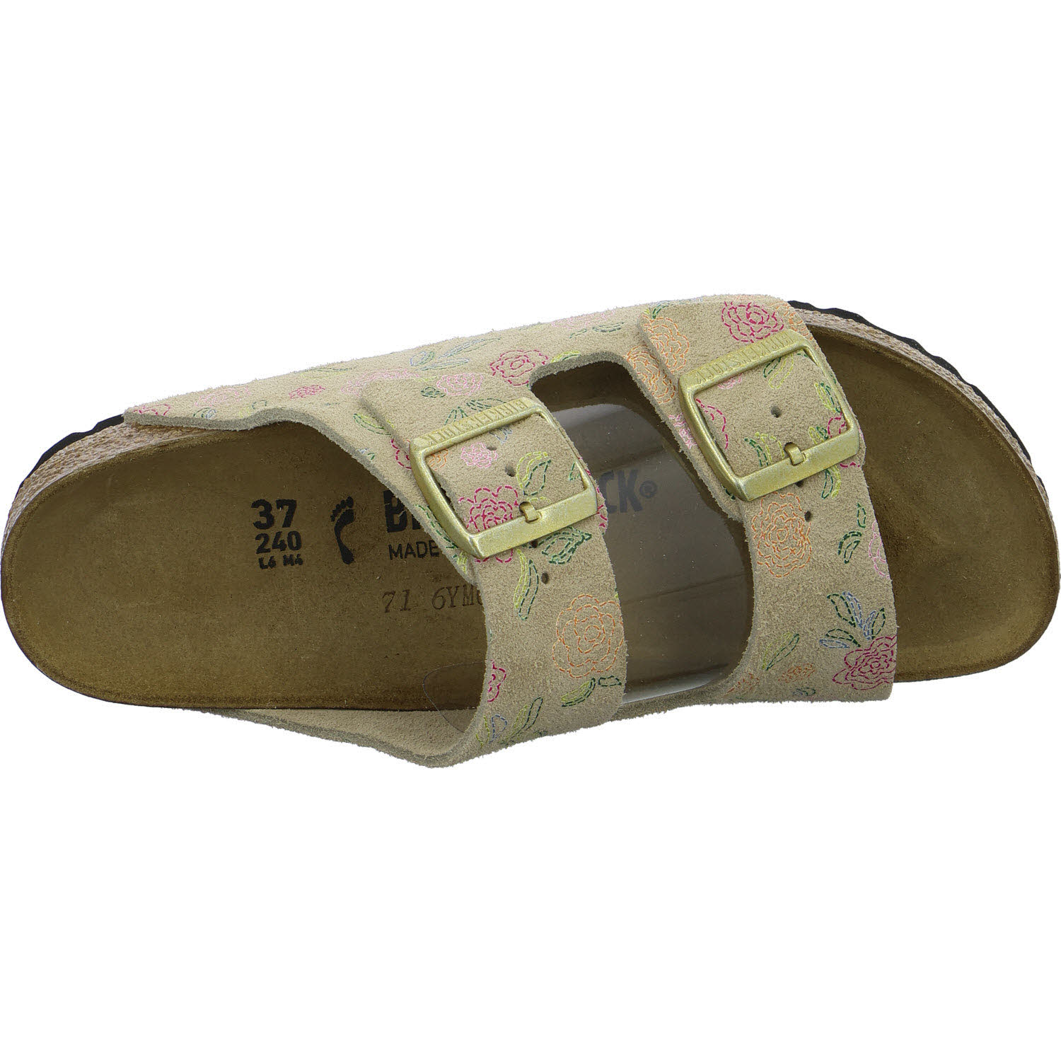 BIRKENSTOCK Pantoletten 1031736 Arizona sandcastle flower print schmal
