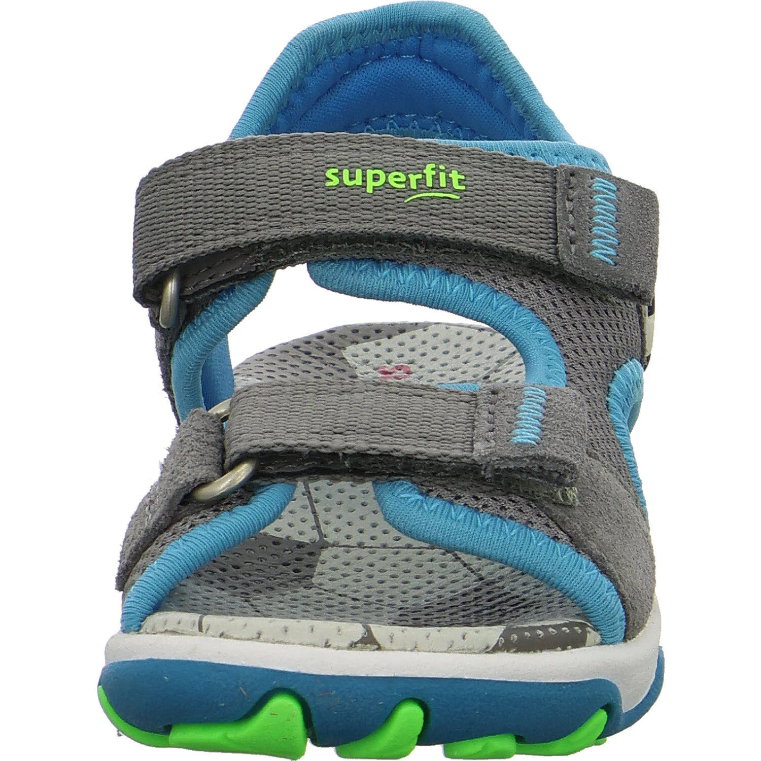Superfit Kinder Sandalen 1-009466-2510 Mike 3.0 hellgrau/türkis WMS mittel