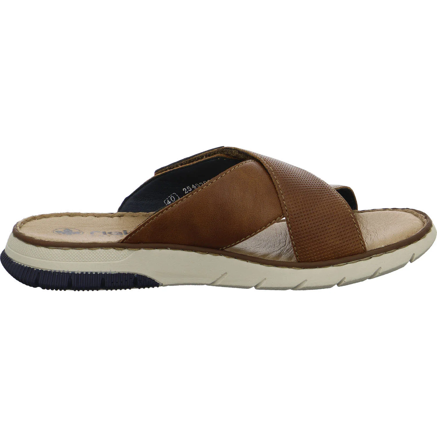 Rieker Pantoletten 25283-22 25283 cuoio/denim G 1/2 (weit)