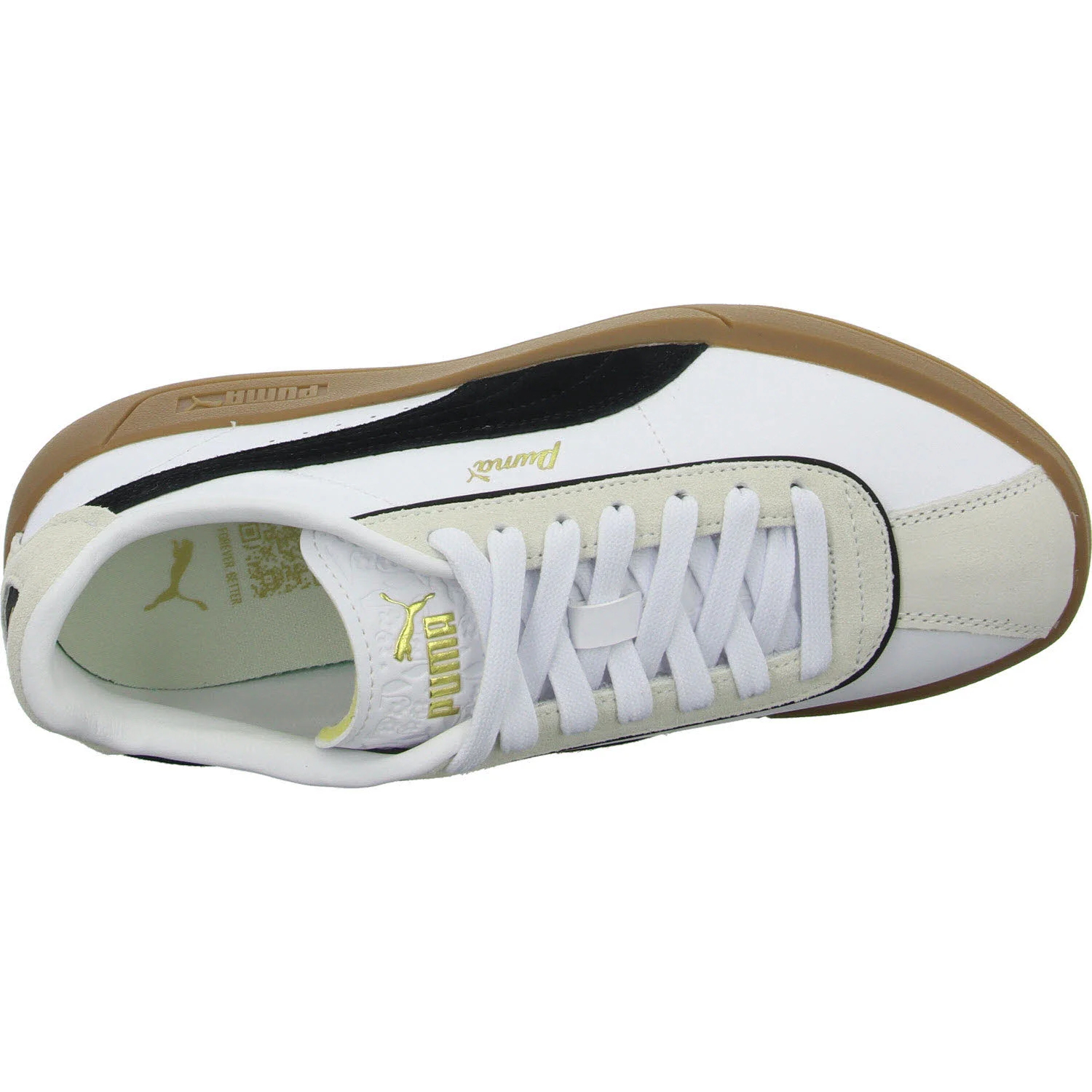 Puma Damen Schnürschuhe 400364/001 PUMA CLUB KLASSIKA PUMA WHITE-PUMA BLAC normal