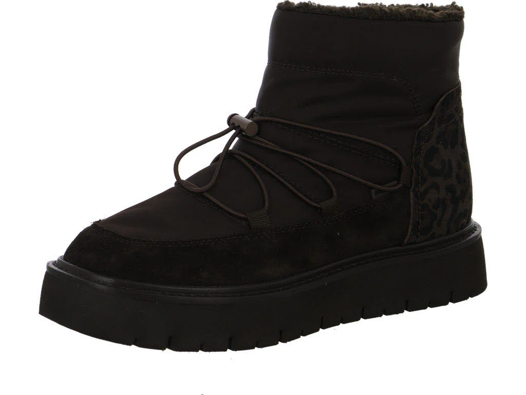 Tamaris Comfort Damen Stiefelette warm 8-86204-47-397 8-86204-47 mocca leopard weit