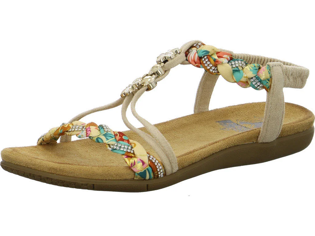 2go Fashion Damen Sandalen 8018830-4 8018830 beige normal