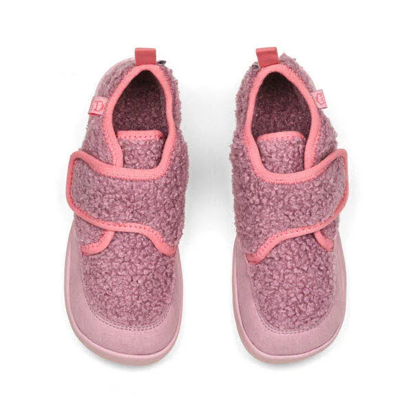 Affenzahn Kinder Hausschuhe 01492-40176 Hausschuh Vegan Fleecy Otter pink,lila normal