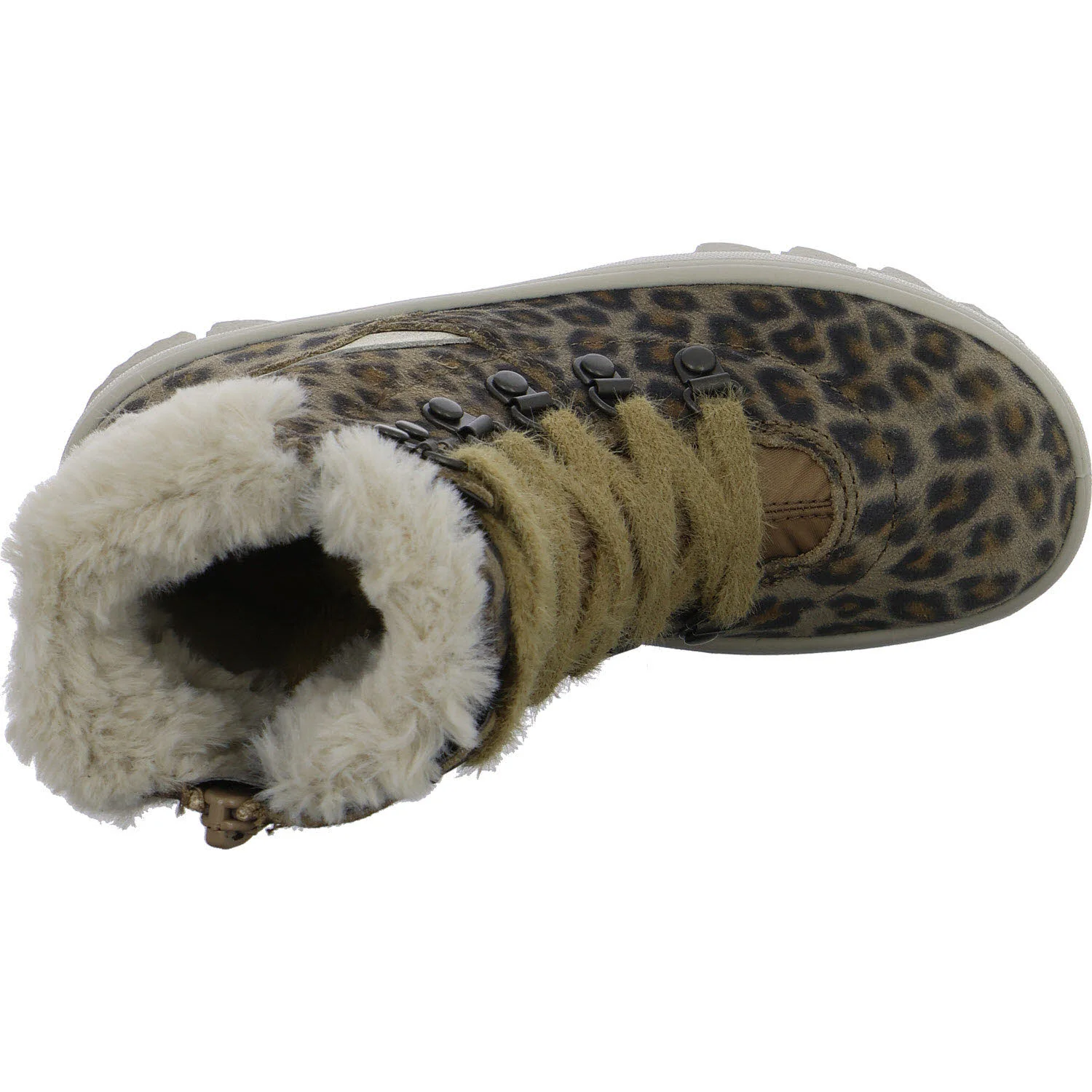 Superfit Kinder Schnürstiefel 1-000220-3000 Flavia braun/gold WMS mittel