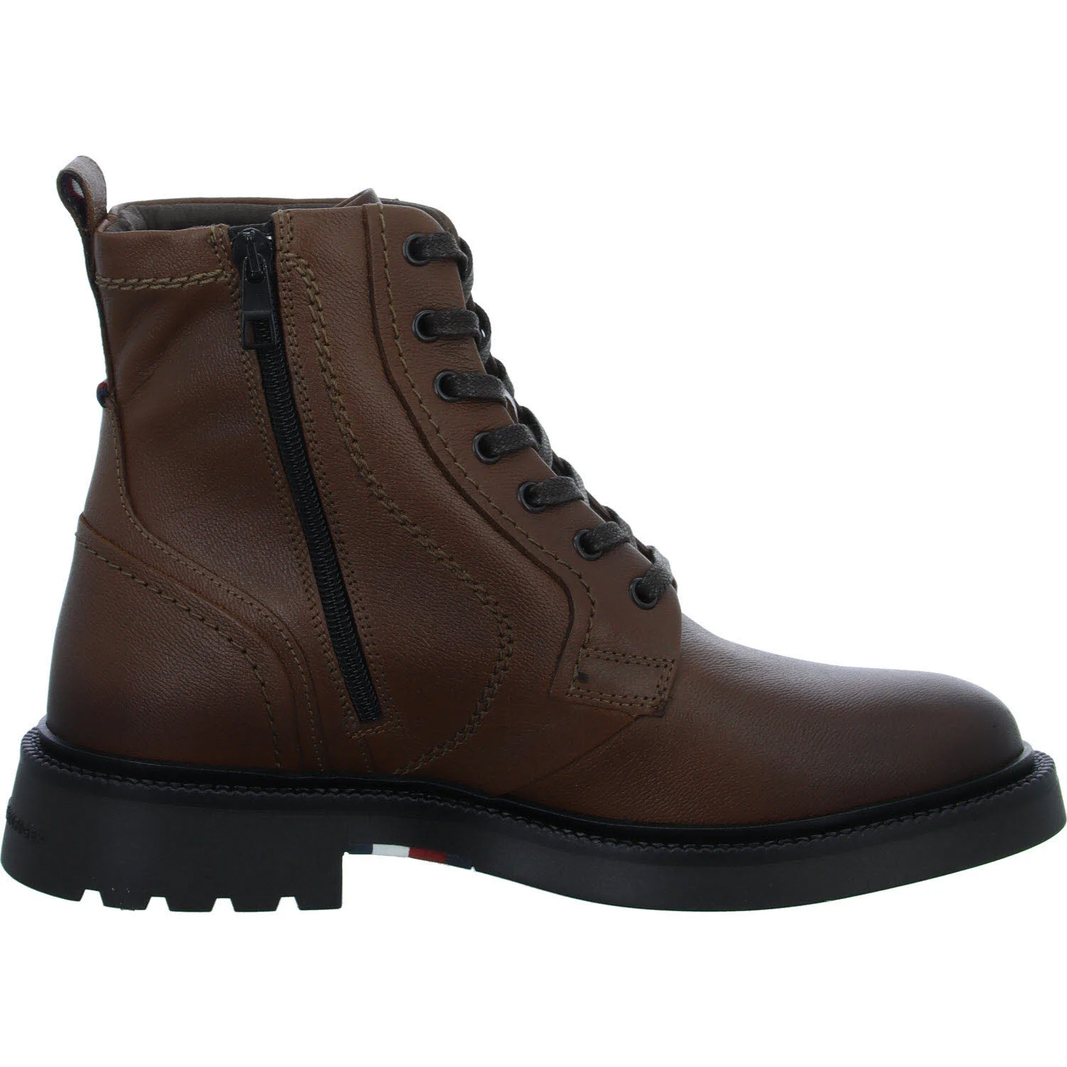 Tommy Hilfiger Herren Schnürstiefel FM0FM05183GVI HILFIGER COMFORT LWT LTH BOOT winter cognac normal