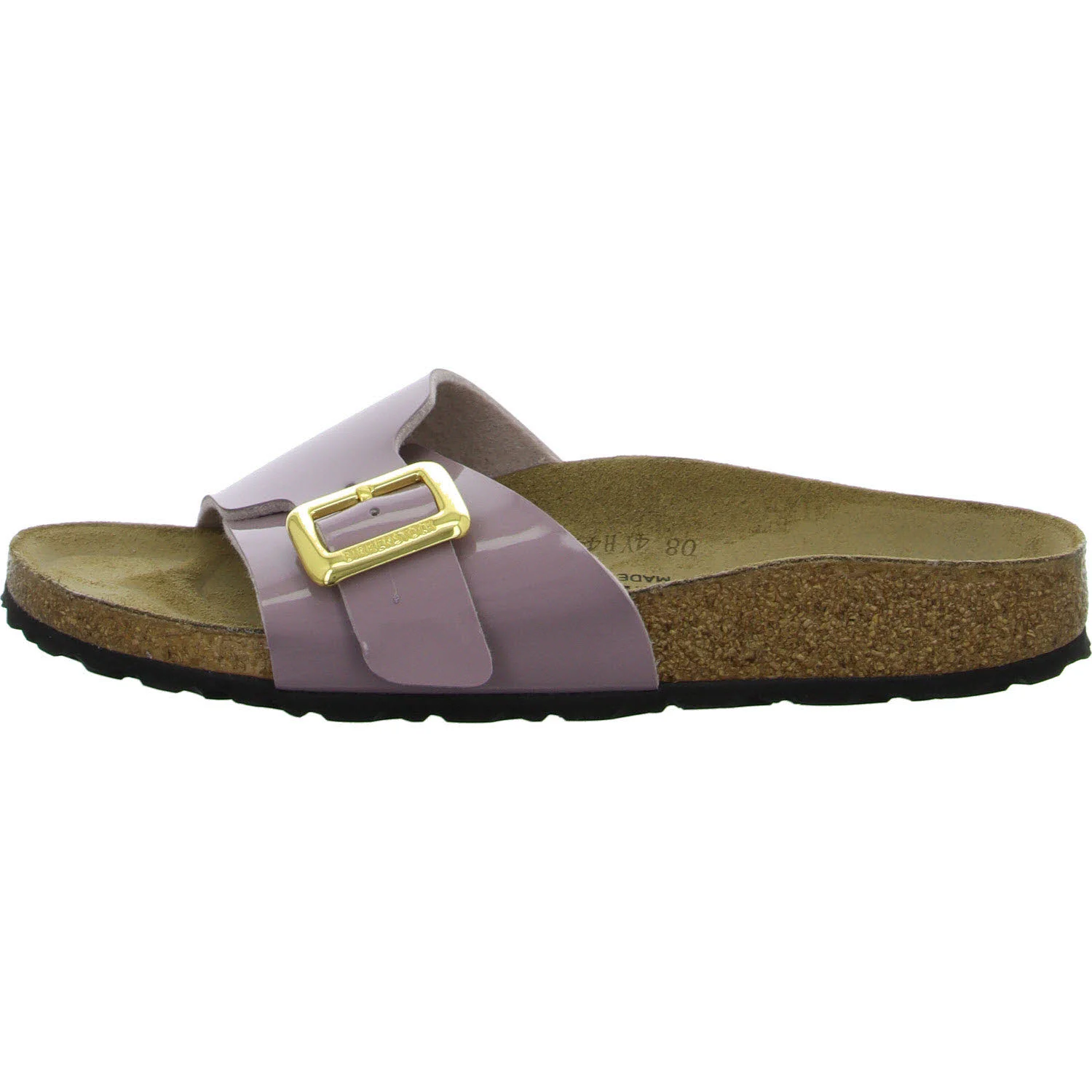 Element 6 von 8 (Bild) – BIRKENSTOCK Pantoletten 1029389 Catalina Cushion Buckle patent faded purple schmal