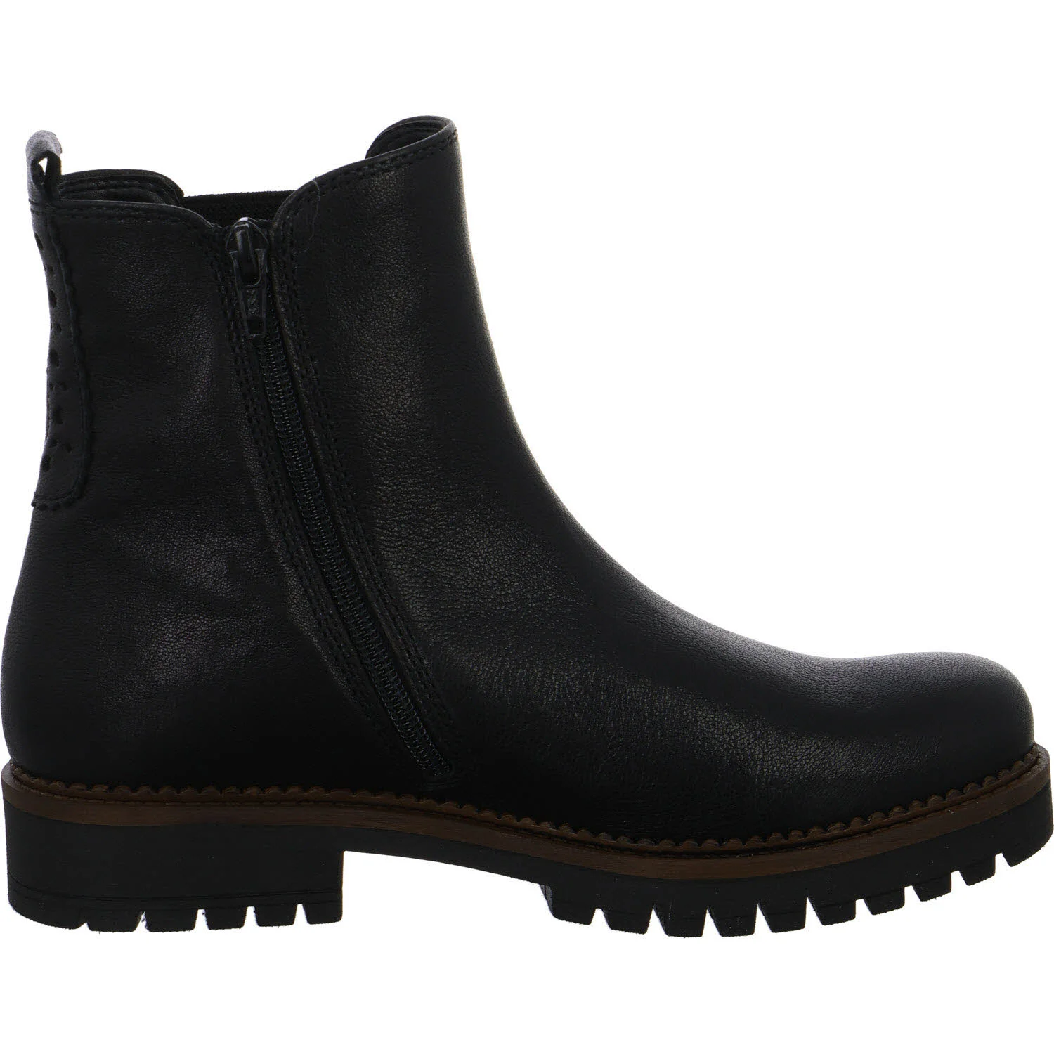 Gabor Damen Stiefeletten 8024.02.002 8024.02 black (fr.brown) H (weit)