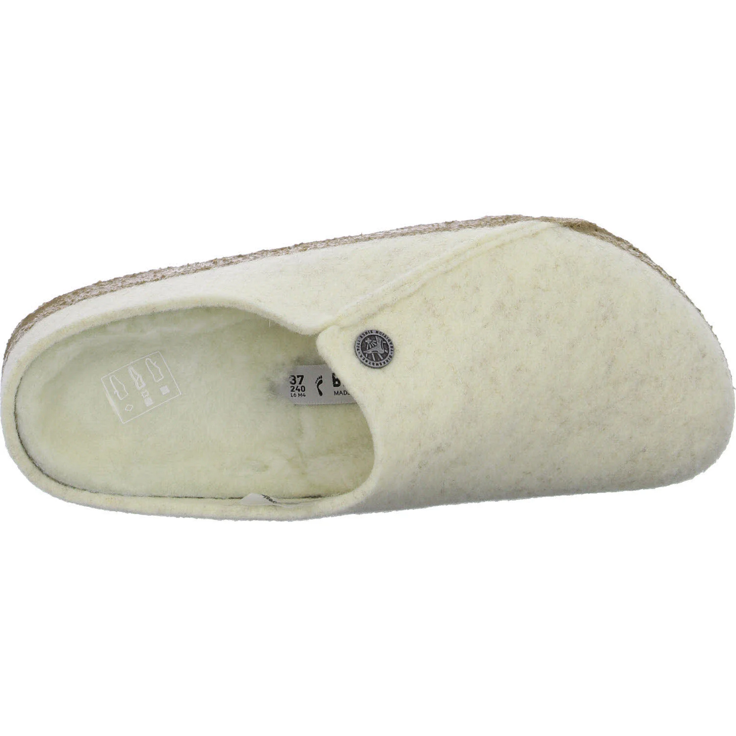 Element 8 von 8 (Bild) – BIRKENSTOCK Damen Winterpantoffel 1020090 Zermatt Shearling plaid teal green schmal