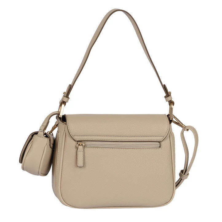 Gabor Handtaschen 012421 Devika Flap bag M top zip beige