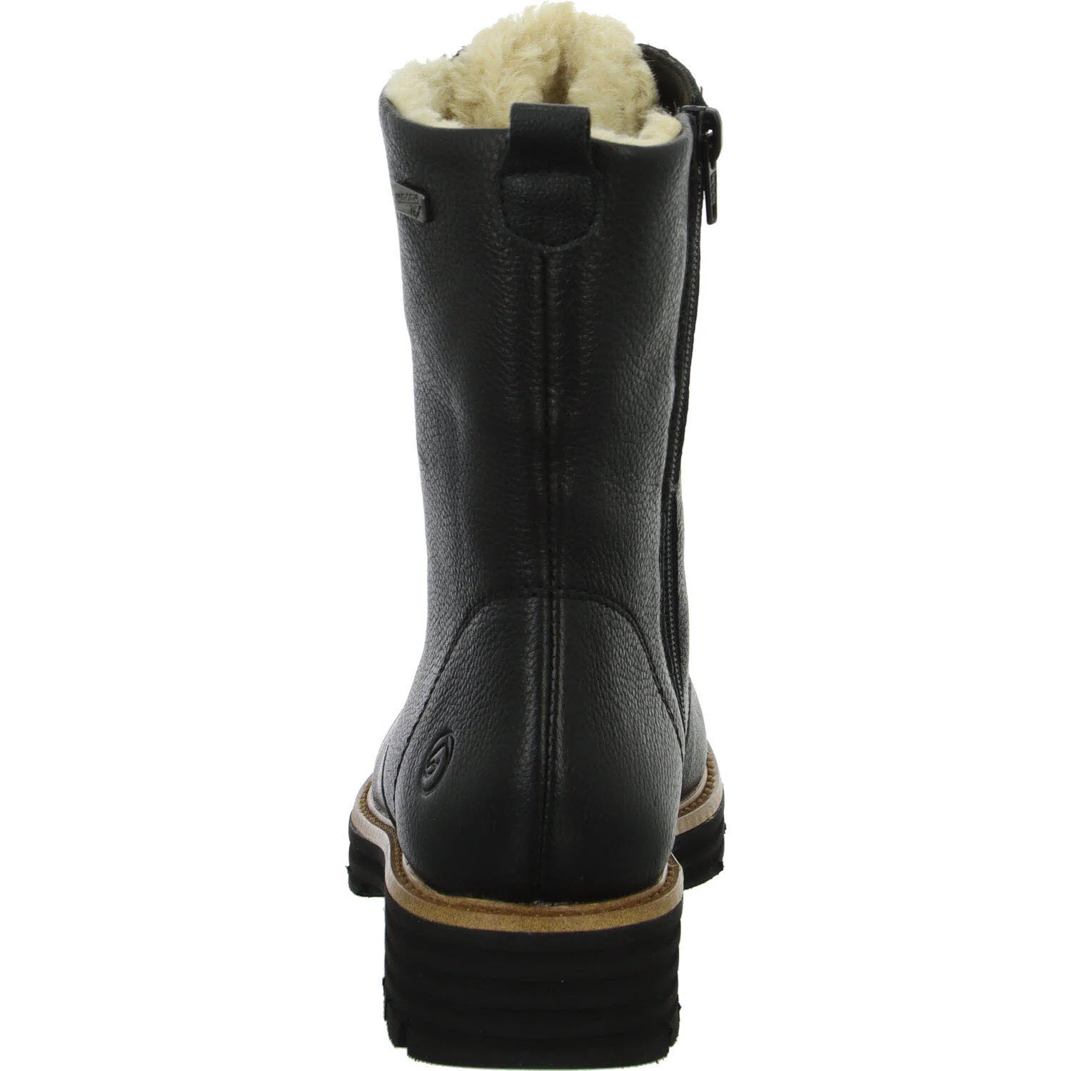 Element 4 von 8 (Bild) – Remonte Damen Schnürstiefel warm D3A73-03 D3A73 schwarz/schwarz/beige G (weit)