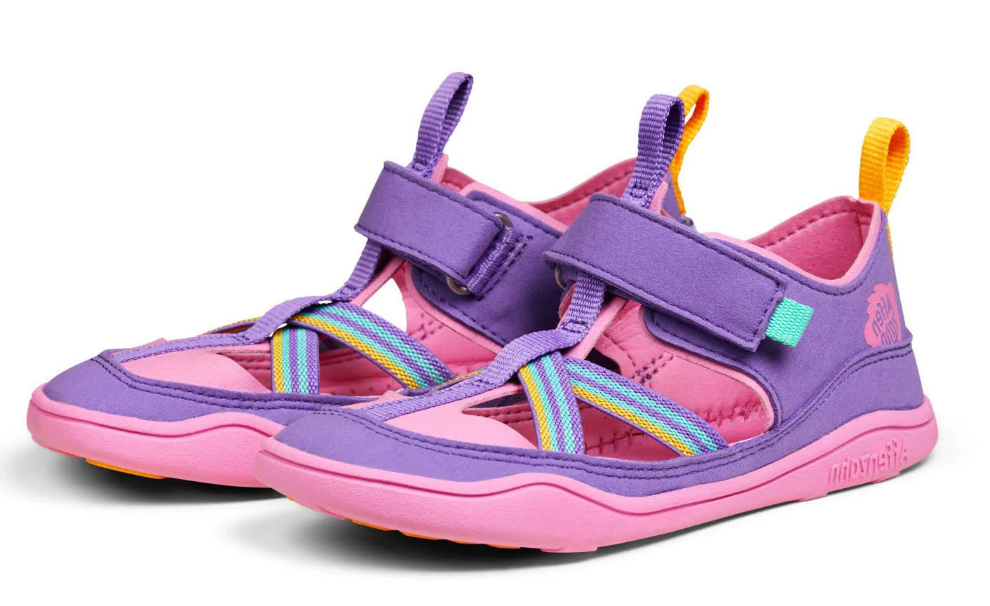 Affenzahn Kinder Sandalen 01724-40120 Sandale Vegan Breezy Kreativ Tukan pink/lila normal