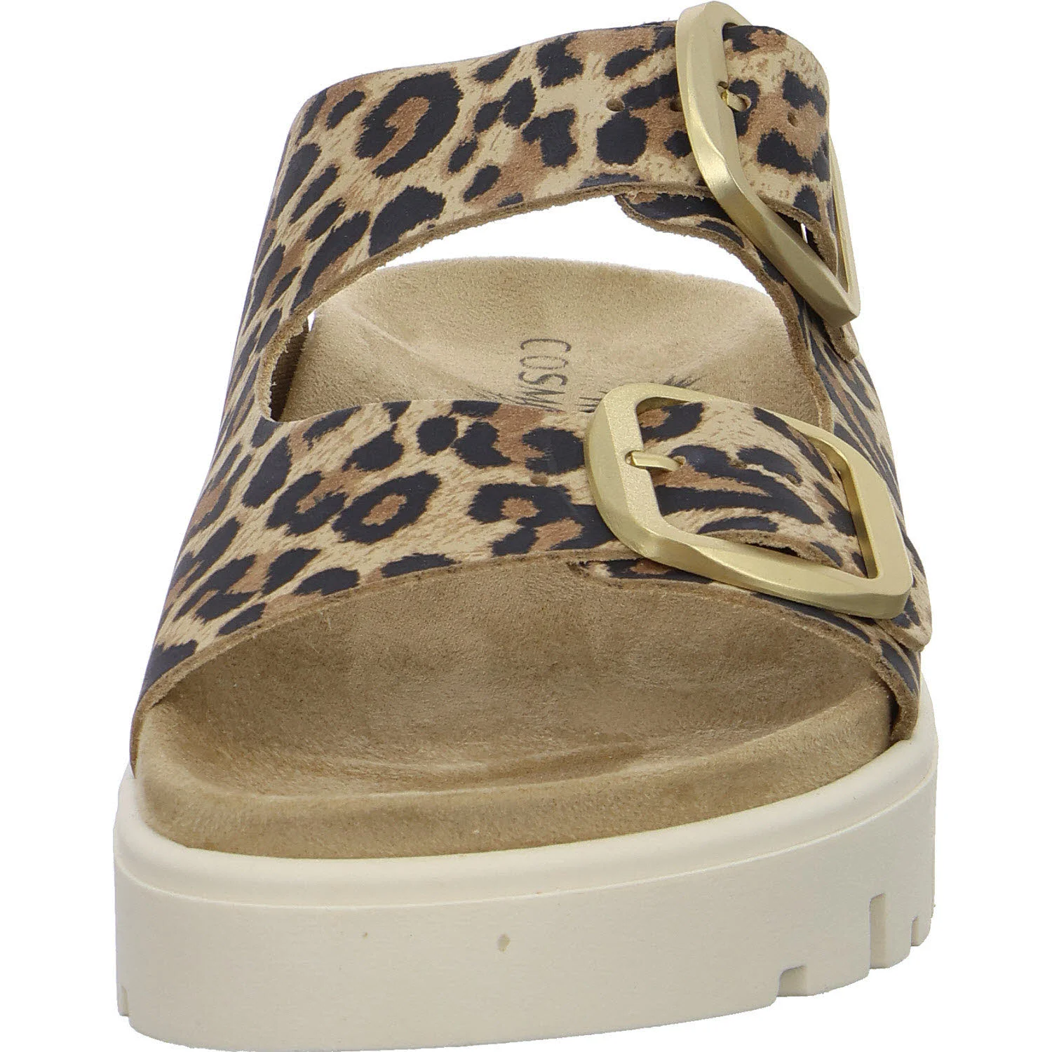 Cosmos Damen Pantoletten 6304703-966 6304703 cognac/leo normal