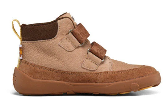 Affenzahn Kinder Schaftstiefel 01488-70111 Übergangsschuh Leder Friendy Tiger gelb, braun, beige normal