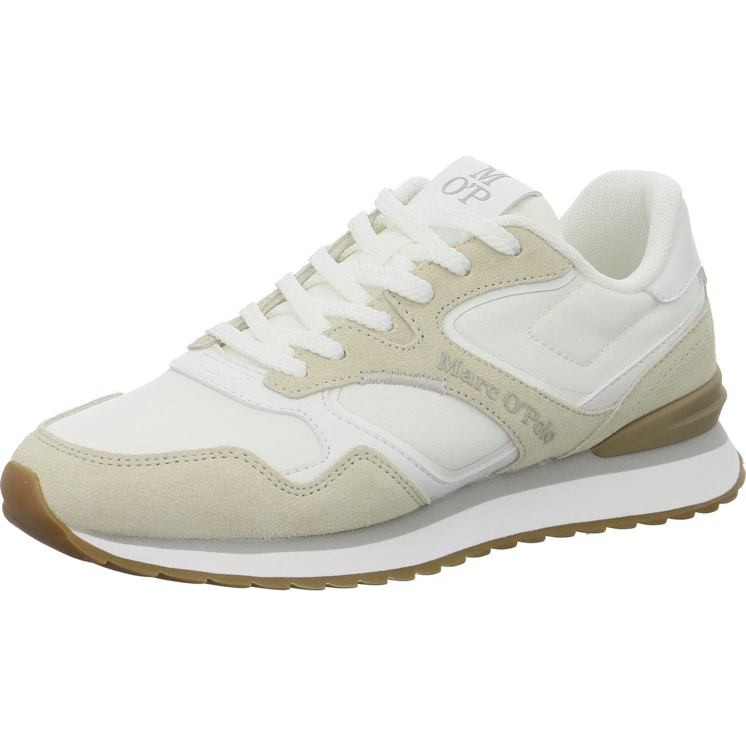 Marc O'Polo Damen Schnürschuhe 602 19323502 349 933 602 19323502 349 gray silk/offwhite normal