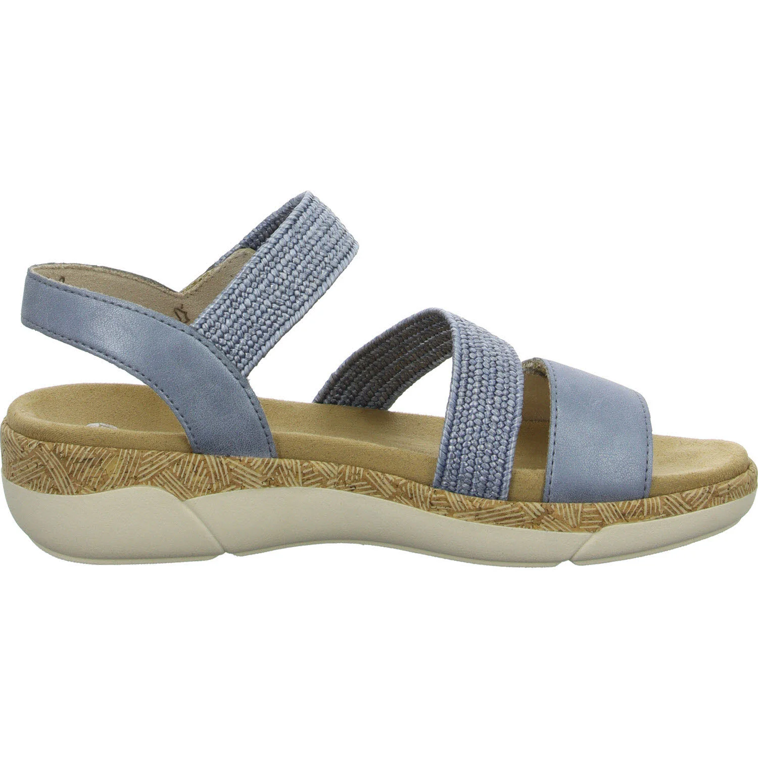 Remonte Damen Sandalen R6861-12 R6861 bleu/ciel F 1/2 (normal)