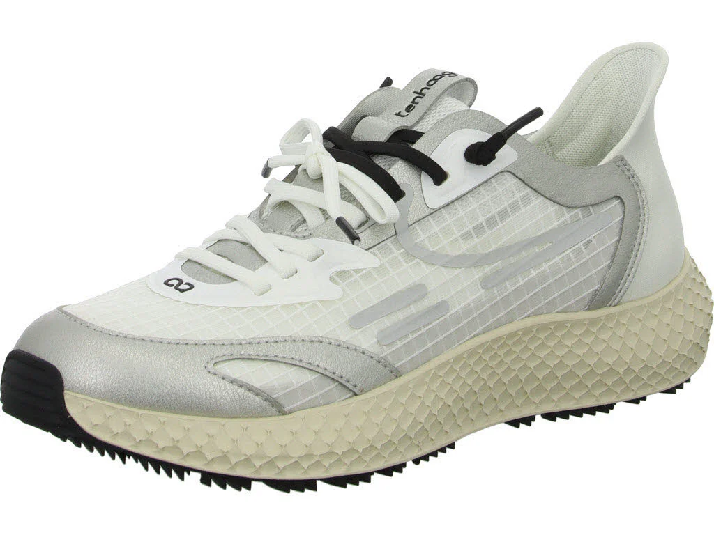 tenhaag Damen Slipper 0025-089 easyhaag metallic/silver/white/black normal