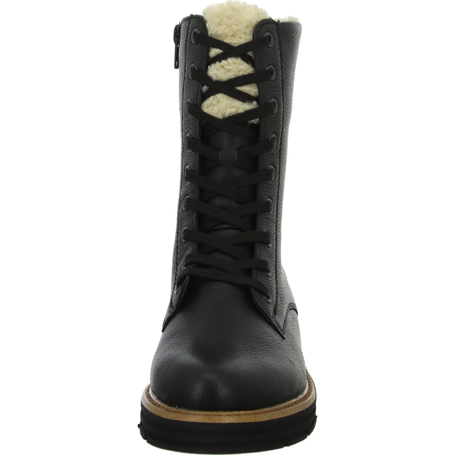 Element 3 von 8 (Bild) – Remonte Damen Schnürstiefel warm D3A73-03 D3A73 schwarz/schwarz/beige G (weit)