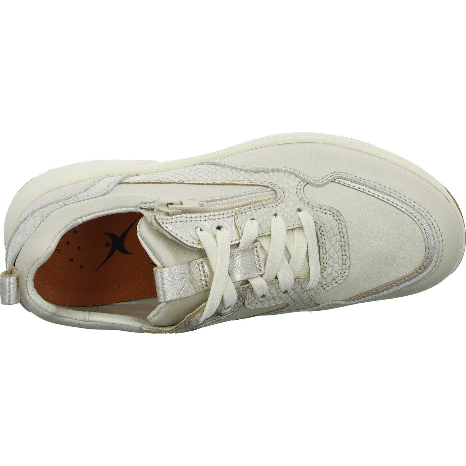 Xsensible Damen Schnürschuhe 30215.3/176-HX Grenoble soft pearl combi HX (weit)