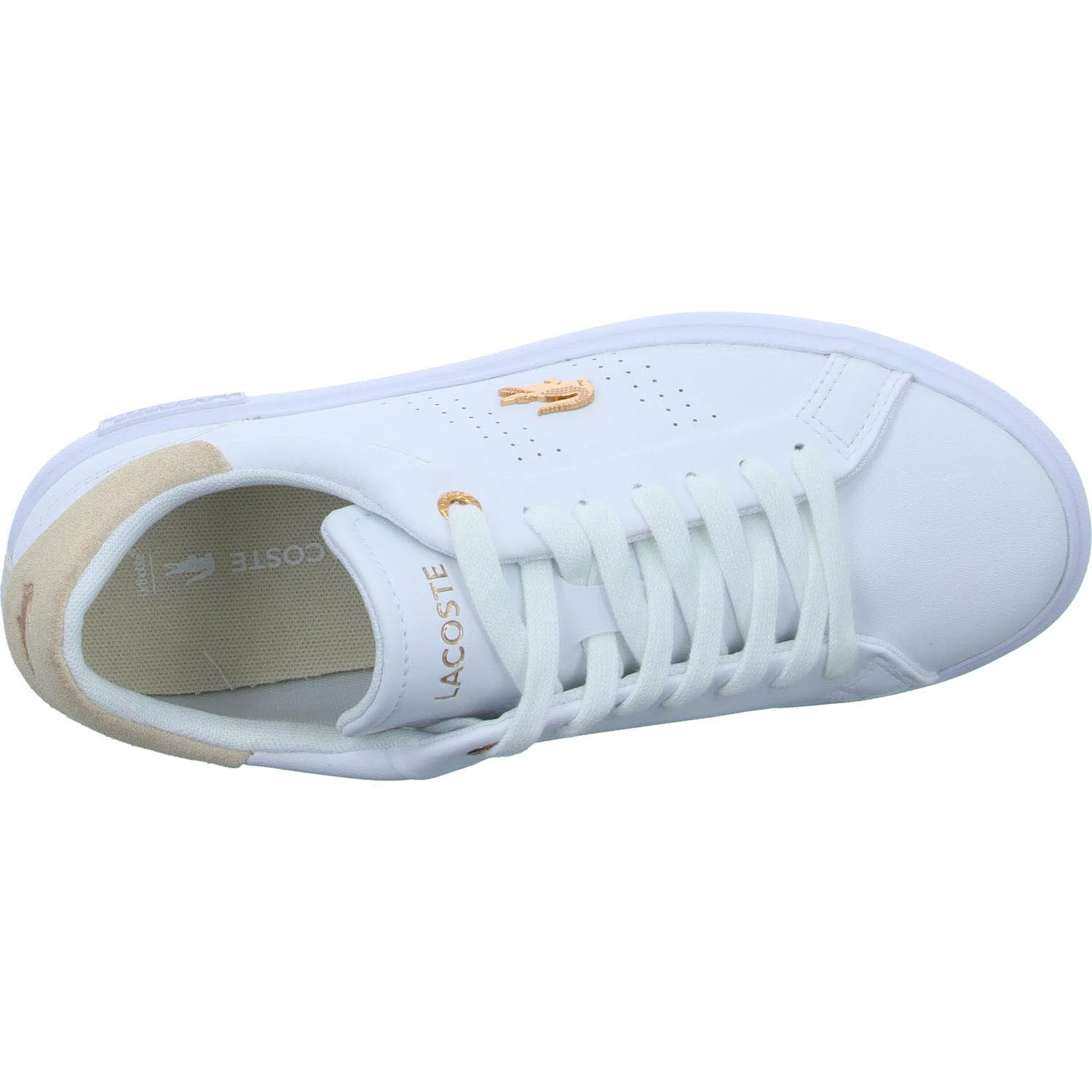 Lacoste Damen Schnürschuhe 48SFA0003_1Y9 Women's Powercourt 2.0 Sneakers Blush Pack white/light pink normal