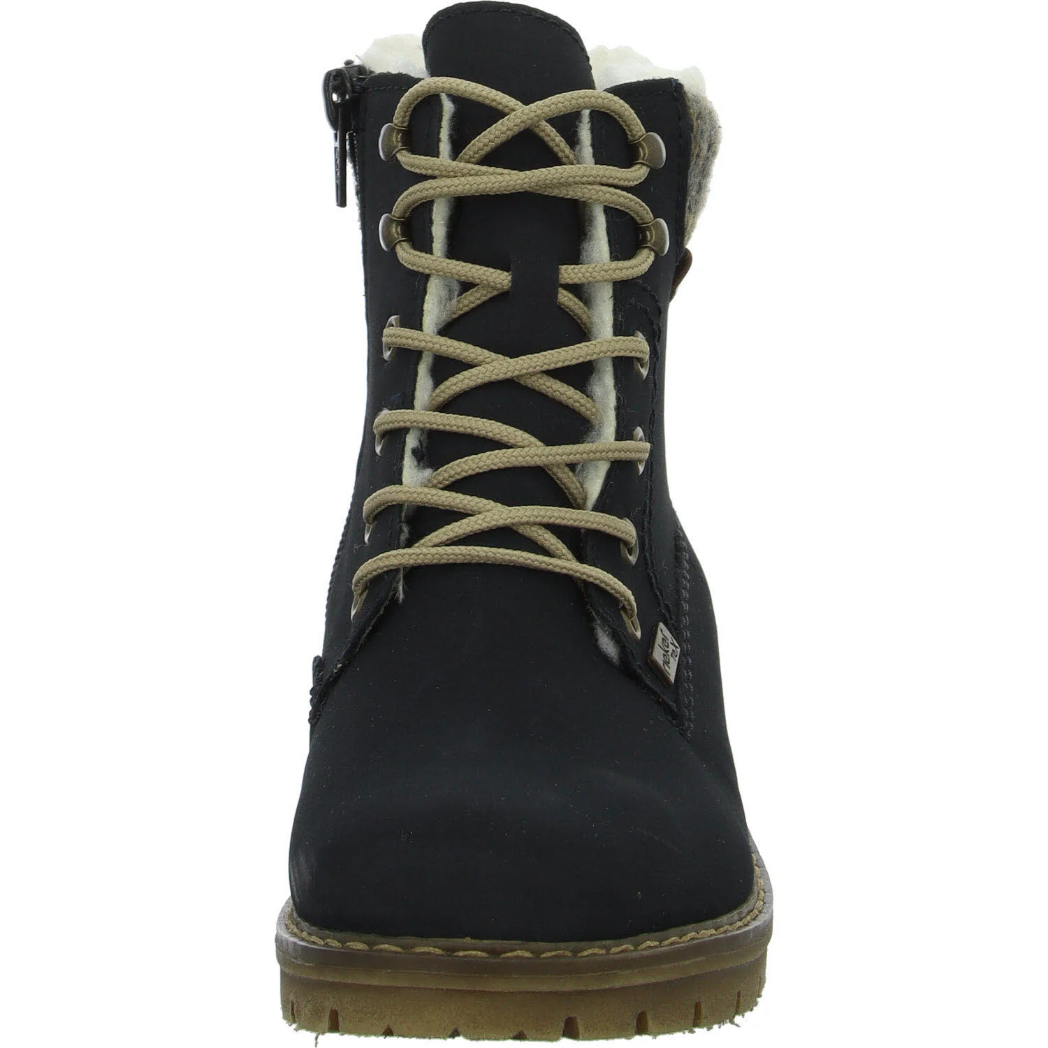 Rieker Damen Schnürstiefel warm Y9118-14 Y9118 pazifik/mogano/graphit F 1/2 (normal)