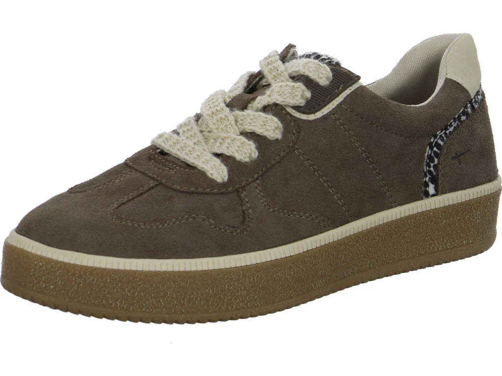 Tamaris Comfort Damen Schnürschuhe 8-83718-47/244 8-83718-47 mushroom weit