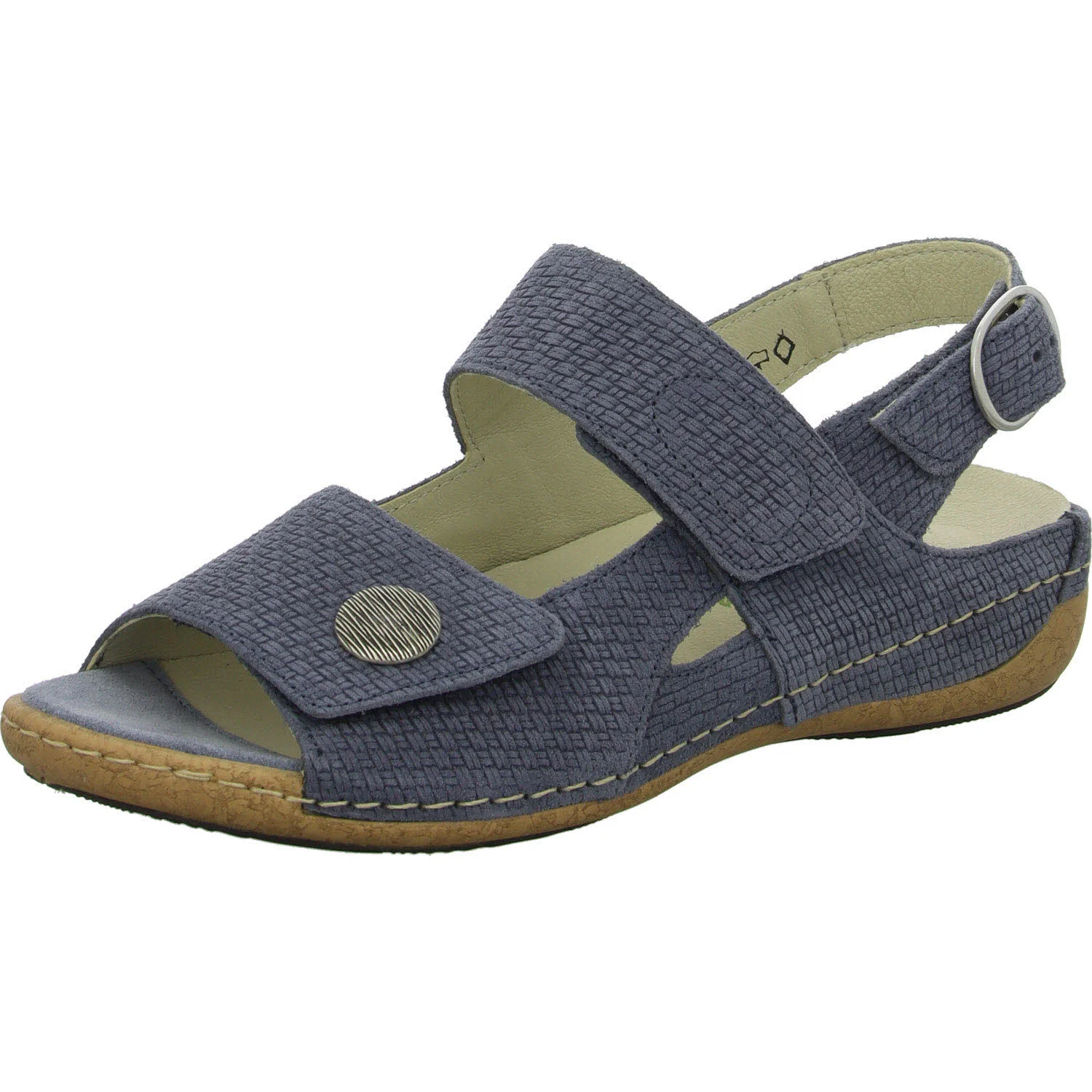 Element 2 von 8 (Bild) – Waldläufer Damen Sandalen 342002-173/206 Heliett jeans H (weit)