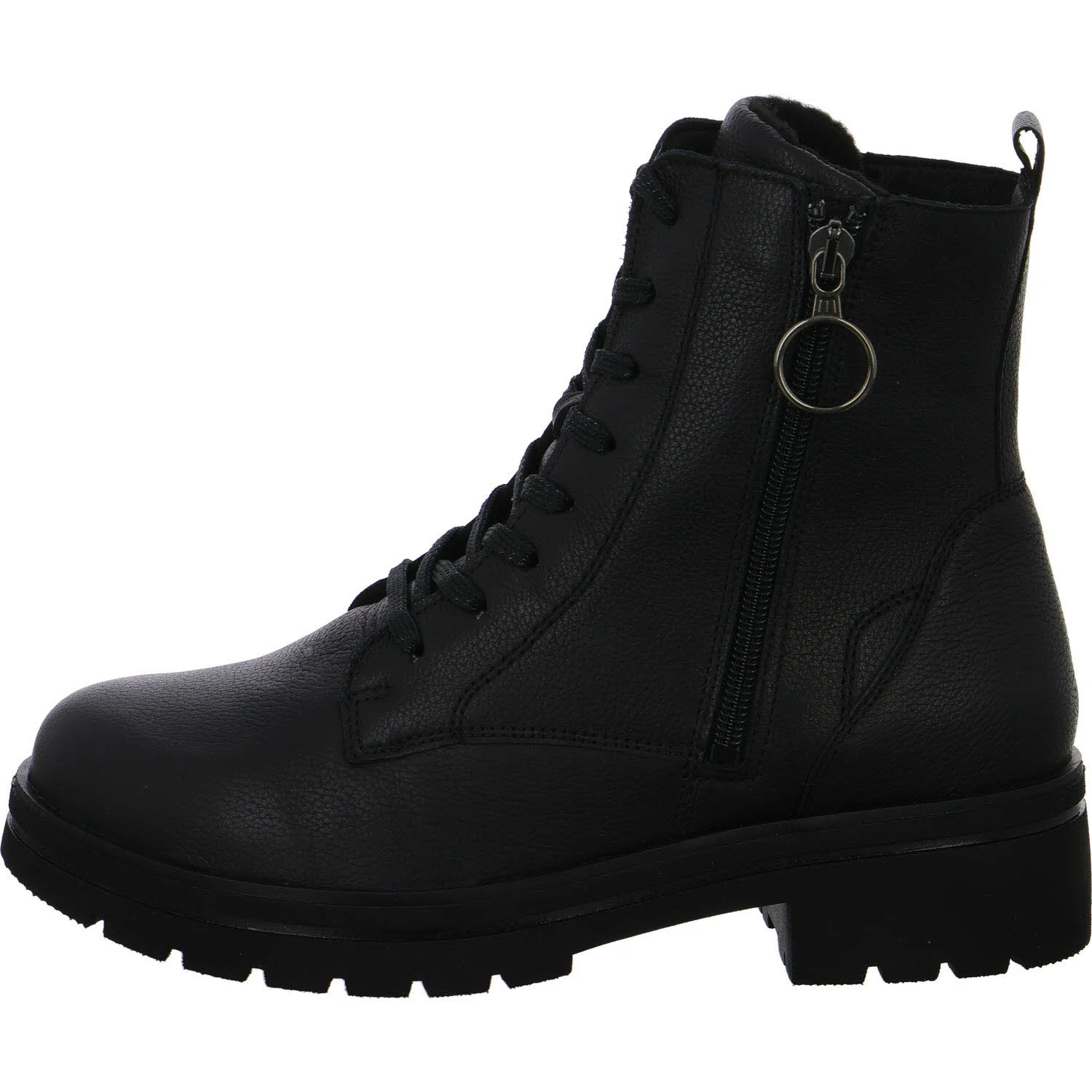 Waldläufer Damen Schnürstiefel 648803-139/001 K-Zoe schwarz K (extra weit)