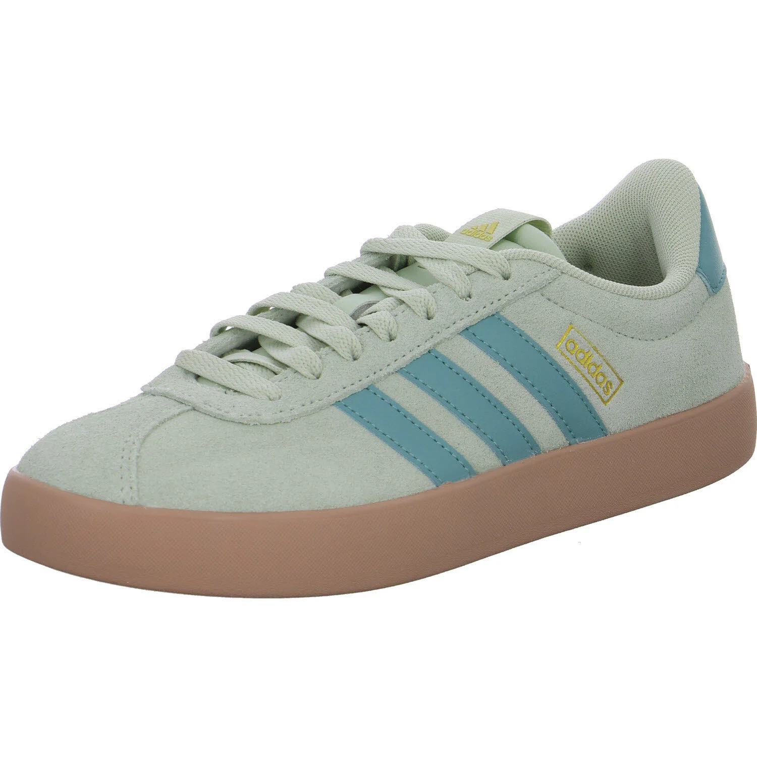 Adidas Damen Schnürschuhe KI2077 VL COURT 3.0 linen green/mint ton/gold ton/gold met. normal