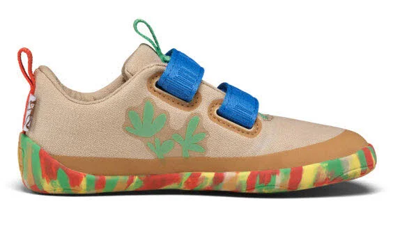 Affenzahn Kinderschuh zum Schlupfen 00391-70061 Lucky Affenzahn beige, bunt normal