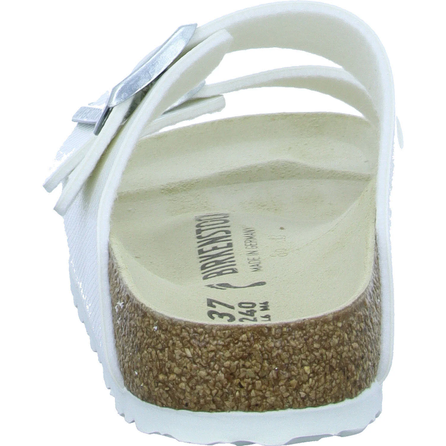 Element 4 von 8 (Bild) – BIRKENSTOCK Pantoletten 1026500 Arizona Birko-Flor shiny lizard white schmal