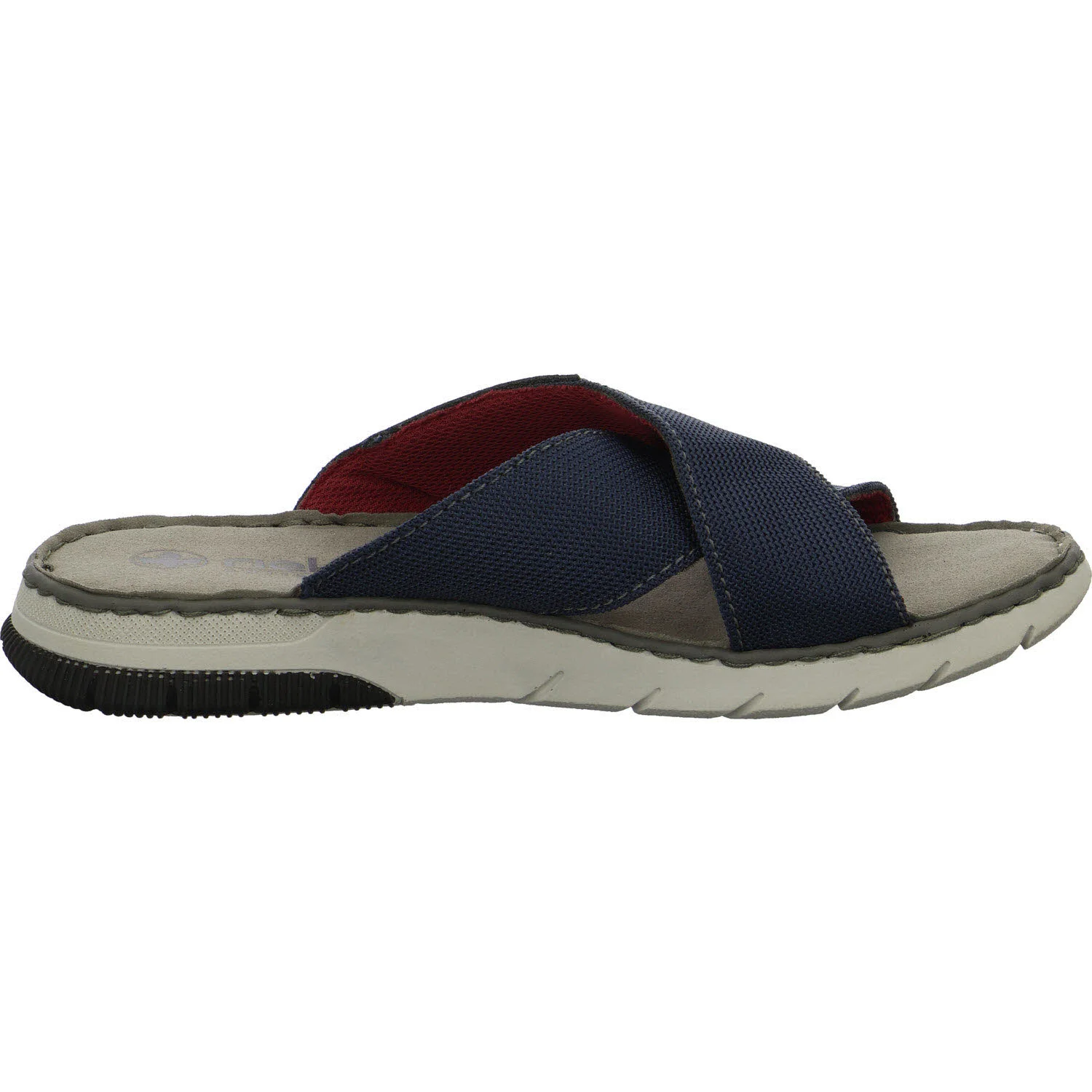 Rieker Pantoletten 25250-14 25250 atlantis/blei/denim G 1/2 (weit)
